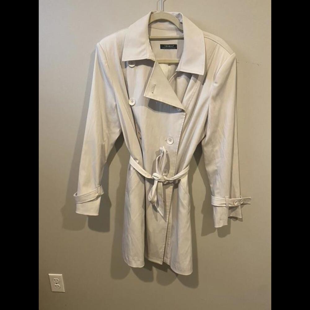 Tribal Trench Coat Jacket- size 8, EUC